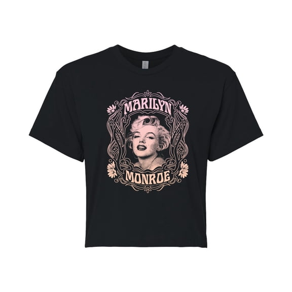 Marilyn Monroe - Art Nouveau Cropped Graphic T-Shirt