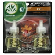 Air Wick National Park Zion Fall Foliage & Spice Scented Oil Air Freshener Refills, 1.35 Fl. Oz., 2 Count