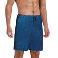 thumbnail image 2 of Disketp Deep Blue Glitter for Men's Soft Sleep Pajama Shorts Lightweight Lounge Pant Sleep Pj with Elastic Waistband and Pockets-Medium, 2 of 6