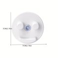 thumbnail image 3 of 1pc, Sponge Holder, Suction Sponge Holder For Smile Face Sponge, Non-Slip Suction Cups, Sink Organizer For Kitchen And Bathroom, Self Draining, Dishwasher Safe, 3 of 4
