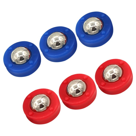 6pcs Shuffleboard Pucks For Tabletop Shuffleboard Accessories Tabletop Equipment Rollers Shuffleboard Curling Accessories