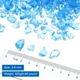 thumbnail image 2 of 0.66 Pound Fire Glass Stone, 3-6mm Reflective Fire Pit Glass Rock for Fireplace, Light Blue, 2 of 6