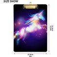 thumbnail image 3 of FMSHPON Unicorn Clipboard Hardboard Wood Nursing Clip Board and Pull for Standard A4 Letter 13x9 inches, 3 of 8