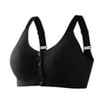 thumbnail image 2 of gbyLJF Women's Wirefree Bras Front Closure Full Coverage Bra Solid Color Daily Bra Comfortable, 2 of 5