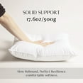 thumbnail image 3 of Ashler 100% Pure Cotton Soft Supportive Hypoallergenic Pillow Throw Cover Inserts Stuffer, 20 x 20 Inches, Pack of 2, 3 of 5