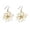 Gold, variant on Exaggerated Hollow Flower Drop Dangle Earrings for Women Silver Gold-Toned Big Handmade Filigree Lotus Statement Dangling Fish Hook Earring Lightweight Fashion Floral Holiday Jewelry for Mother