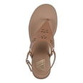 thumbnail image 4 of AEROSOLES Comfortable Women's Wedge Tan Floral Cut Outs in Faux Leather Sandal, 4 of 6