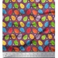 thumbnail image 1 of Soimoi Satin Silk Fabric Egg Easter Print Fabric by Yard 42 Inch Wide, 1 of 1
