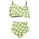 thumbnail image 4 of Bikini de Mujer Trajes de Baño Bikini con Ruffles Conjunto con Sujetador Acolchado Extraíble, Pantalones Cortos de Cintura Alta para la Playa, 4 of 6