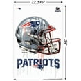 thumbnail image 3 of NFL New England Patriots - Drip Helmet 20 Wall Poster with Push Pins, 22.37" x 34", 3 of 5