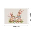 thumbnail image 7 of KCEHTA Easter Placemats Bunny Rabbit Floral Spring Table Mats for Party Kitchen Dining Decorations, 7 of 7