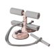 thumbnail image 1 of Barra de sentado con soporte de piso de resistencia con 2 tazas de succión fuertes AB Máquina Barra de abdominamiento Ajuste para mujeres del vientre rosa, 1 of 8