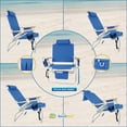 thumbnail image 3 of Big Jumbo 500 lbs XL Wide Heavy Duty Beach Chair for Big & Tall Adults, Aluminum Tubing - 4 Reclining Positions, 3 of 9