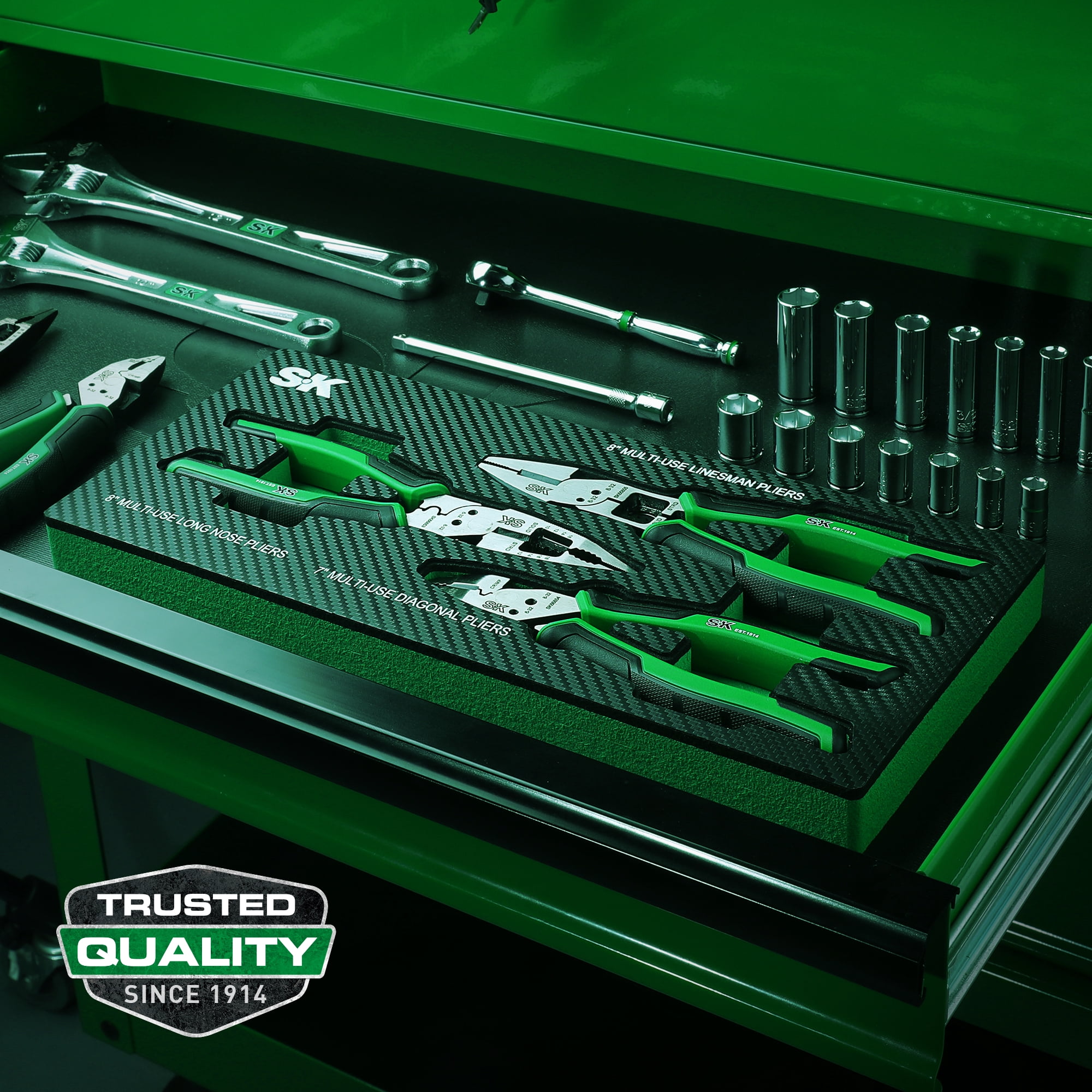 SK Hand Tools SK01326 3 Piece Pliers Set
