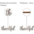 thumbnail image 3 of Thankful Sign Wood Wall Decor Art Cutout Letter Word Laser Cut Unfinished Decorative Thanksgiving Day for Living Room Home Door Farmhouse Porch Bedroom Decoration 11.8 x 4.7 Inch,Camel, 3 of 7