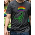 thumbnail image 4 of Tstars Mens LGBT Clothing T Rex Rawr Gay Lesbian Rights Support Pride Parade Rainbow Flag Gay Gifts for Husband Gay Shirt for Him Shirts for Men T Shirt, 4 of 6