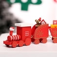 thumbnail image 4 of Ornament Wooden Train Toy For Christmas Tabletop Room Decoration Optional Color, 4 of 9