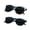 Blue, variant on LifeArt Vintage Round Sunglasses for Men and Women Gradient Gray Lens UV400 Protection Outdoor Shades with Black gold+Black silver +2.00 Magnification Frame 2 Pack