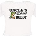 thumbnail image 4 of Inktastic Uncle's Fishing Buddy Boys Long Sleeve Baby Bodysuit, 4 of 5