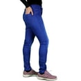 thumbnail image 4 of RSN Women's All Season All Purpose Super Stretch Skinny-Fit Button Closure Denim Jeggings (Mid Blue), 4 of 11