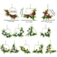 thumbnail image 5 of Ounissouiy Decoración de boda con flores artificiales para interiores o exteriores, durabilidad duradera, bajo mantenimiento, elegante, fácil de Decoración del hogar Rosa roja cuadrado, 5 of 6