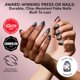 thumbnail image 2 of Uñas postizas Glamnetic cortas ovaladas con efecto cat-eye negro, 2 of 9
