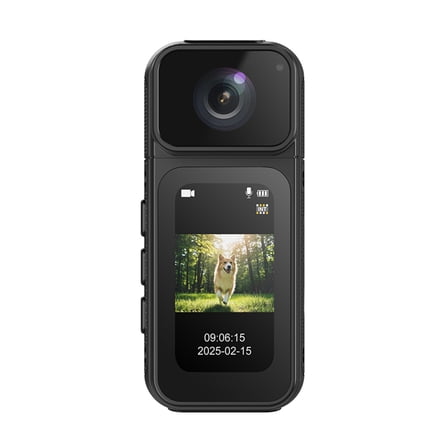 2.7K 1080P Thumb Camera 180° Rotate WIFI Sport Cycling Camera 1.47-Inch IPS Screen Digital Video Recorder Camera Black