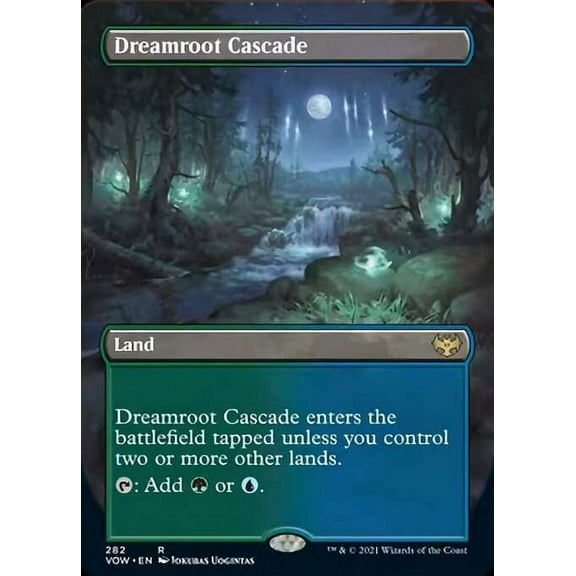 MtG Innistrad: Crimson Vow Rare Dreamroot Cascade (Alternate Art Borderless) #282