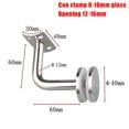 thumbnail image 1 of Ruibeauty Silver Stair Handrail Bracket Bannister Wall Support Hand Rail Balustrade Strong, 1 of 5