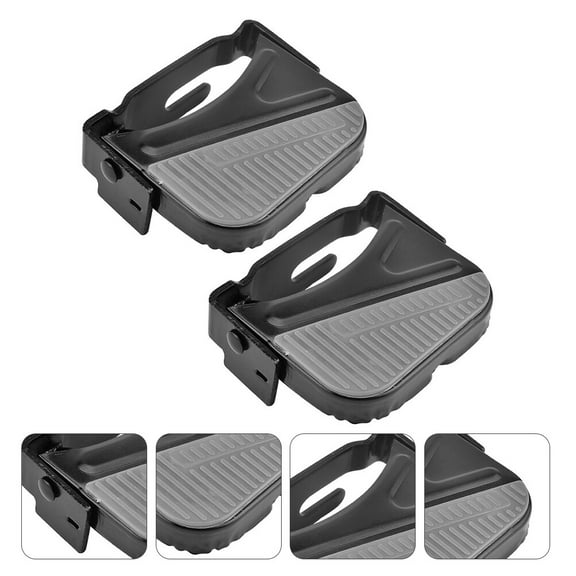 EXHUMKY 1 Pair Steel Rear Bike Pedals Durable Footrests for Mountain