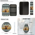 thumbnail image 7 of Pzuqiu Aztec Highland Cow Automobile Interior Sets Car Seat Covers Full Set Steering Wheel Seat Belt Coasters Head Rest Covers Arm Rest Cushion Pad Keychain 14 Pieces Set Gift for Women Easy Install, 7 of 7