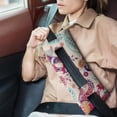 thumbnail image 2 of Abstract Decorative Paisley Print Seatbelt Pillow for Post-Surgery - Mastectomy Breast Cancer Heart Surgery Recovery - Mandala Inspired Car Cushion with Hook-and-Loop Straps, 2 of 5