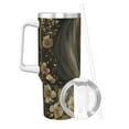 thumbnail image 2 of Sikiie Palatial Gold Pattern Horse Insulated Stainless Water Bottle Lid Travel Mug Cup Insulated Tumblers Cup 40oz Ice Bully With Handle, 2 of 8