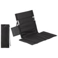 thumbnail image 3 of Silla de camping al aire libre con respaldo de suelo y bolsa de transporte, cojín acolchado Negro, 3 of 8