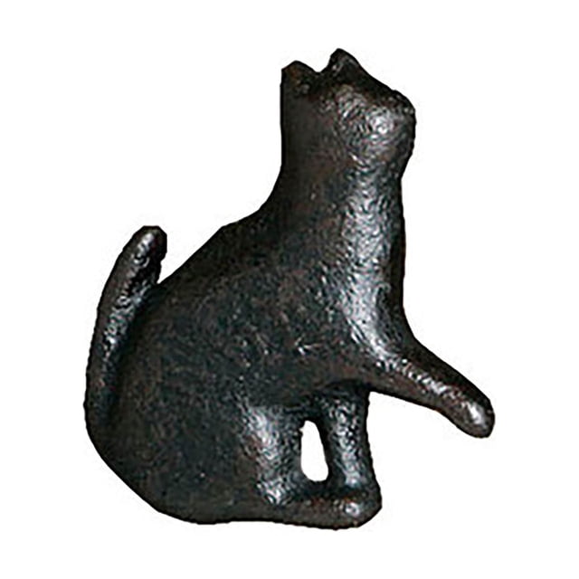 Mohdy Poignée de Porte en Métal Rétro à Thème Chat, Poignées de Tiroir en Fer en Forme de Chat pour Armoire Garde-Robe, Inclut:1x Poignée, Matériau:Haute Qualité