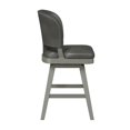 thumbnail image 6 of Home Square Wood Swivel Counter Height Stool in Silver - Set of 3, 6 of 11