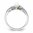 thumbnail image 5 of 925 Sterling Silver Polished Freshwater Cultured Pearl Ring Size 6 - .60 cwt - Ring for Women, 5 of 5