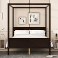 thumbnail image 2 of Wooden Daybed with Trundle Bed and Two Storage Drawers, Extendable Sofa Bed for Bedroom and Living Room, White​, 2 of 9