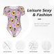 thumbnail image 4 of Balery Different Avocados Body de cuello redondo de manga corta para mujer Tops de manga corta Tops básicos-Small, 4 of 7