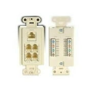 5 Socket Phone/Network TAP Faceplate