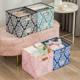 thumbnail image 3 of CSCHome Storage Bins Drawer Organizer with Strong Handle Lidless Cloth Organizer Fine Printing File Box Office Organizer for Office Home Decor, 3 of 6