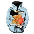 thumbnail image 3 of Sudadera con capucha y cremallera con estampado 3D de dibujos animados de tigre para hombre, ropa de calle, sudaderas de hip hop, sudaderas casuales de moda para niños, sudaderas de gran tamaño, 3 of 5