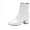 White, variant on Boots Women's GoGo Ankle Boots Chunky Block Heel Booties Mid Calf Low Heeled Short Booties Fashion Short Boots Side Zipper Boots