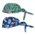 thumbnail image 5 of 2 piezas para mujer para hombre, gorro de quimio a prueba de polvo, gorro de quimioterapia Verde + Flamenco, 5 of 5