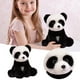 thumbnail image 2 of Peluche de panda suave, oso panda adorable y achuchable para niños, para fiestas de cumpleaños infantiles, 2 of 7