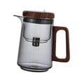 thumbnail image 2 of DOLITY Glass Tea Pot for Loose Leaf Tea Father's Day Gift with Infuser Heat Resistant Clear Black, 2 of 9