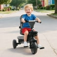thumbnail image 6 of AILEEKISS 8-in-1 Kids Tricycle with Parental Bar, Folding Ride Trike for Child 1-6 Years, Light Grey, 6 of 10