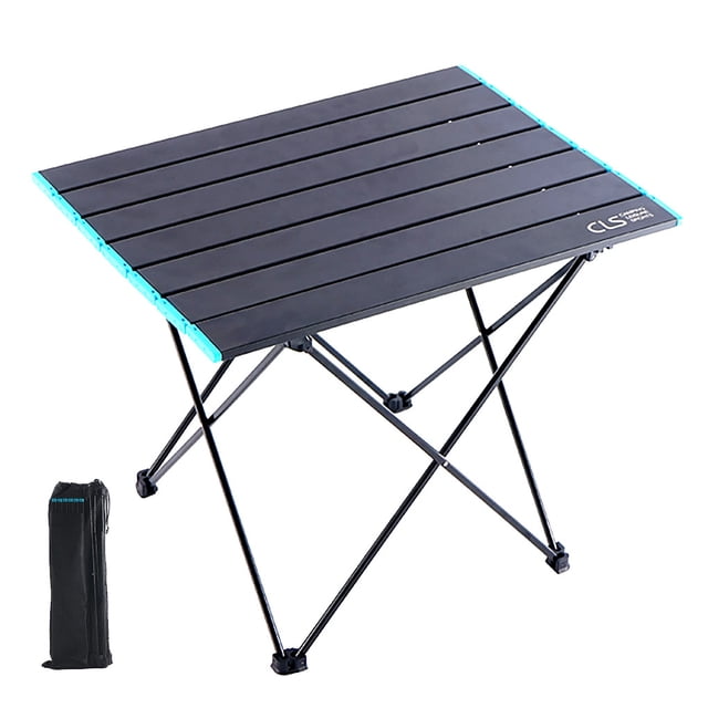 Worallymy mesa plegable para viajes al aire libre Mini escritorio portátil de aluminio para Camping Picnic barbacoa con bolsa de almacenamiento Worallymy JD735806427