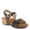 BLACK MULTI, variant on Women's OSUNA Hook-and-Loop Leather Sandals – Floral Cork Design, Adjustable Straps, Cushioned Demi-Wedge Sole