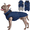 Navy-Blue, variant on Kuoser Dog Winter Waterproof & Windproof Coat, Reflective Fleece Vest with Adjustable Buckle & Leash Hole for Small Dogs, Pink, M
